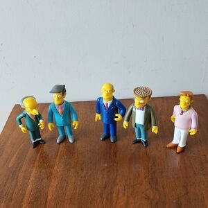 Vintage Y2K Playmates Toys Simpsons Characters Smithers, Skinner, Burns, Chalmer